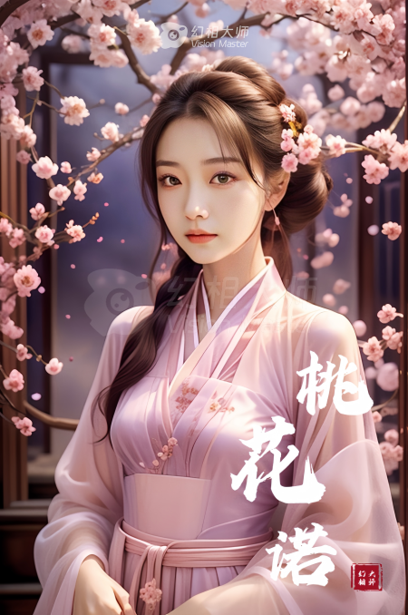 实拍+AI换装/景：桃花诺